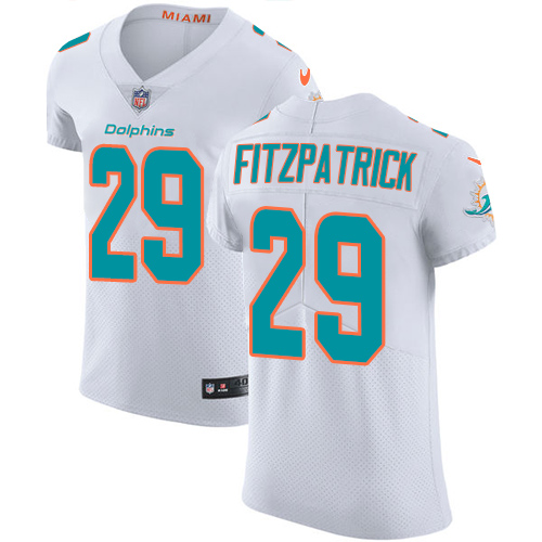 Nike Dolphins #29 Minkah Fitzpatrick White Men's Stitched NFL Vapor Untouchable Elite Jersey - Click Image to Close